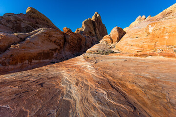 red rocks in the mountains
