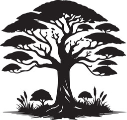 tree silhouette vector