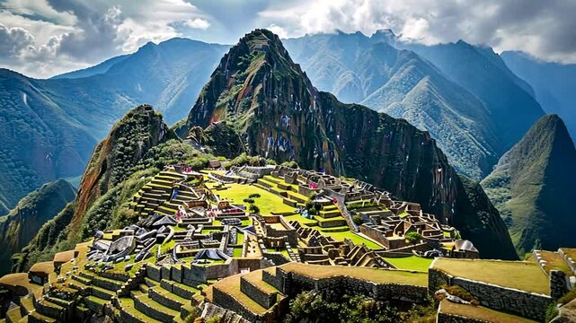 Machu Picchu in den Bergen