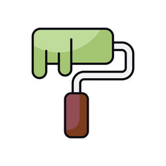 Paint Roller stock illustration