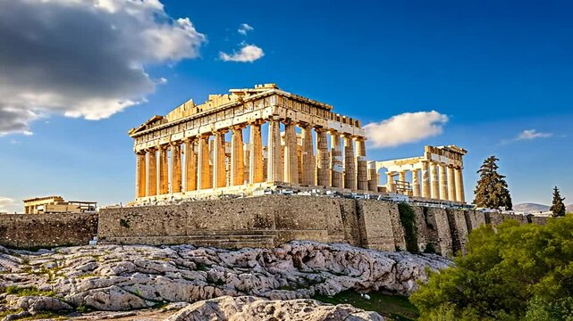 Akropolis-Tempel in Griechenland