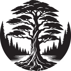 vector illustration of a tree