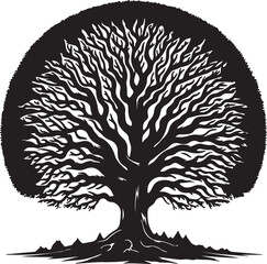 Naklejka premium vector illustration of a tree