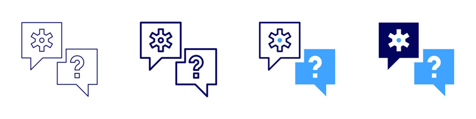 Support alternative​ icon in 4 different styles. Thin Line, Line, Bold Line, Duotone. Duotone style. Editable stroke