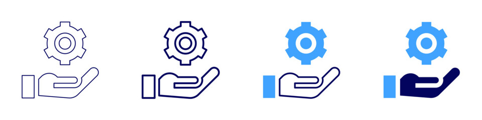 Support consideration​ icon in 4 different styles. Thin Line, Line, Bold Line, Duotone. Duotone style. Editable stroke