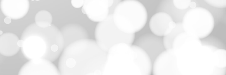 Grey bokeh background, bright circles, soft focus, light, design