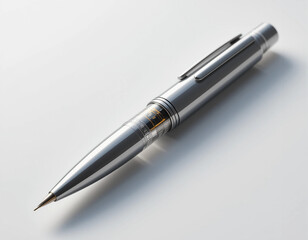 Naklejka premium Sleek Ballpoint Pen – Hyper-Realistic Illustration for Business & Creativity