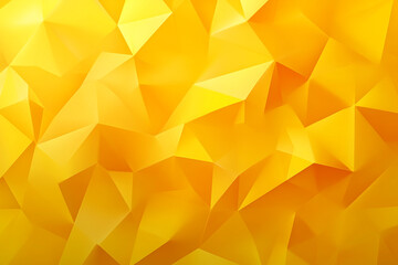 Bright yellow geometric texture with sharp angles and facets for creative designs