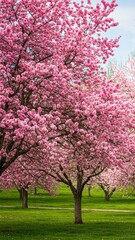 Fototapeta premium pink cherry blossom in spring