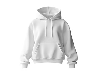 cozy white hoodie with front pocket and drawstring hood, perfect for casual wear
