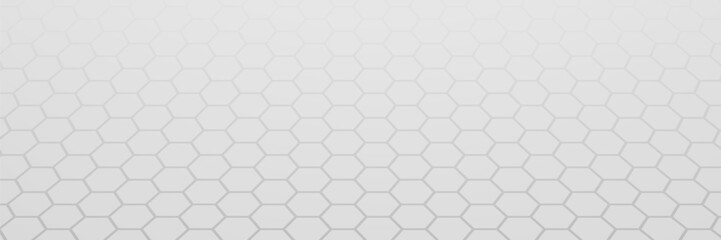 Fototapeta premium Grey hexagon pattern background, digital wallpaper design