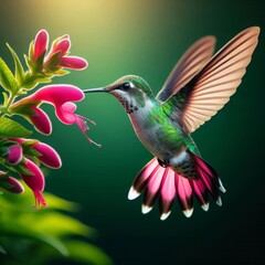 Obraz premium Hovering Beauty in the Garden