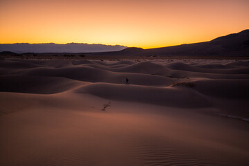 sunrise in the desert