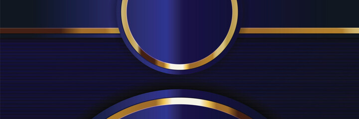 Navy gold abstract background design, layered, lines, template
