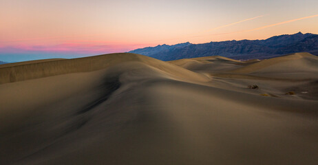 sunrise in the desert
