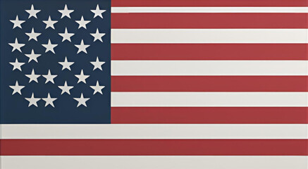 Naklejka premium USA Flag Waving in the Wind – Patriotic American Symbol of Freedom 