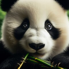 Obraz premium The Adorable Hunger of a Giant Panda