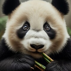 Obraz premium The Quiet Beauty of a Panda’s Face