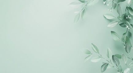 Light green leaf background