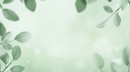 Fototapeta premium Light green leaf background
