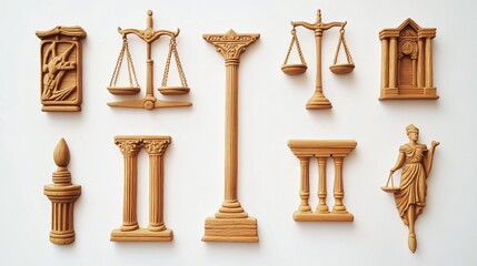 Exquisite intricately carved woodwork collection