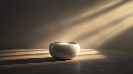 Illuminated Vessel: A Study in Light and Form