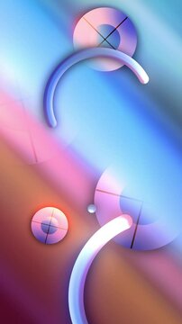 Vibrant geometric shapes in a seamless loop. Animated background with a clean, minimalist pattern.