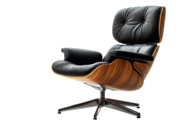 Modern lounge chair design showcasing elegance and comfort with a sleek wooden base