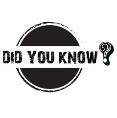 did you know text information sign