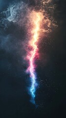 Fototapeta premium Celestial Convergence: A Symphony of Light and Cosmic Energy