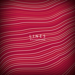 Red curved lines background design, website header