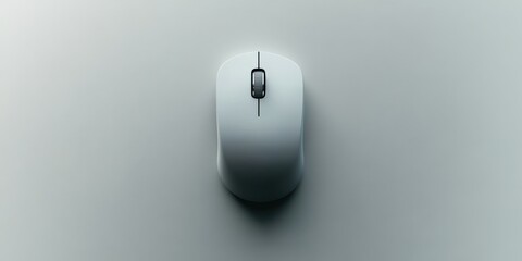 Mouse positioned on a smooth surface with a shadow cast in soft light during daytime