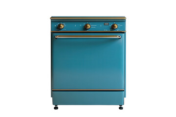 Vintage teal kitchen stove with retro design suitable for modern home cooking