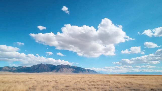 A time-lapse of clouds rolling over mountains, dramatic lighting and dynamic movement