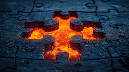 Missing Puzzle Piece Burns in Fire