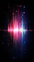 Obraz premium Illustration graphique de barres lumineuses sonores