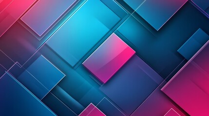 vibrant abstract geometric patterns with glowing cyan and pink tones, high resolution, futuristic and sleek design, artistic and modern, smooth and minimalistic layout