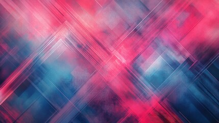 Fototapeta premium vibrant geometric backgrounds with abstract digital patterns, high resolution, futuristic and sleek design, bold pink and blue tones, artistic and clean, modern layout