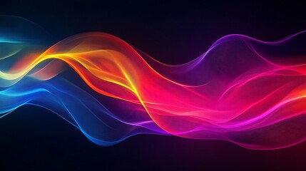 Fototapeta premium vibrant multicolor abstract background with flowing wave-like patterns, dynamic and artistic, energetic atmosphere
