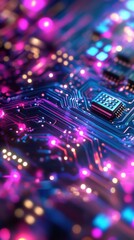 Obraz premium Circuit imprimé coloré