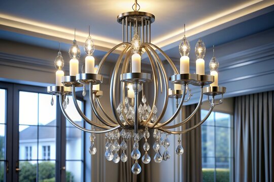 3d illustration of modern chandelier