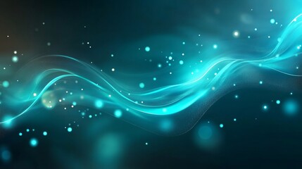 vivid teal and blue abstract design with fluid shapes and glowing highlights, dynamic and futuristic, artistic and modern design