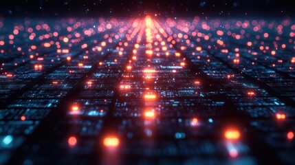 Futuristic digital pathway network