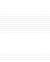 Grid paper. Abstract striped background with color horizontal lines. Geometric pattern for school, wallpaper, textures, notebook. Lined paper blank isolated on transparent background.