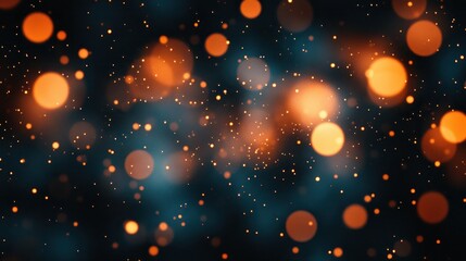Fototapeta premium Abstract Orange and Blue Bokeh Lights Background