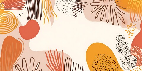 Abstract art with earthy tones and organic shapes.  Perfect for backgrounds (1)