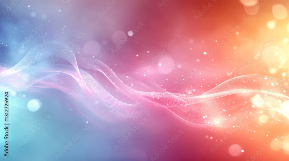 Canvas Prints abstract swirling light trails, bokeh background