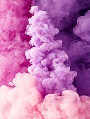 Fototapeta premium Abstract multicolored smoke explosion filling the frame beautifully shot