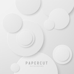 White papercut circles background design (1)