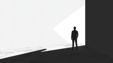 Message shadow effect for conveying a thought. 